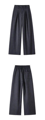 men loose casual korean streetwear fashion vintage straight wide leg suit pants trousers cityboy baggy pants unique default style 1724