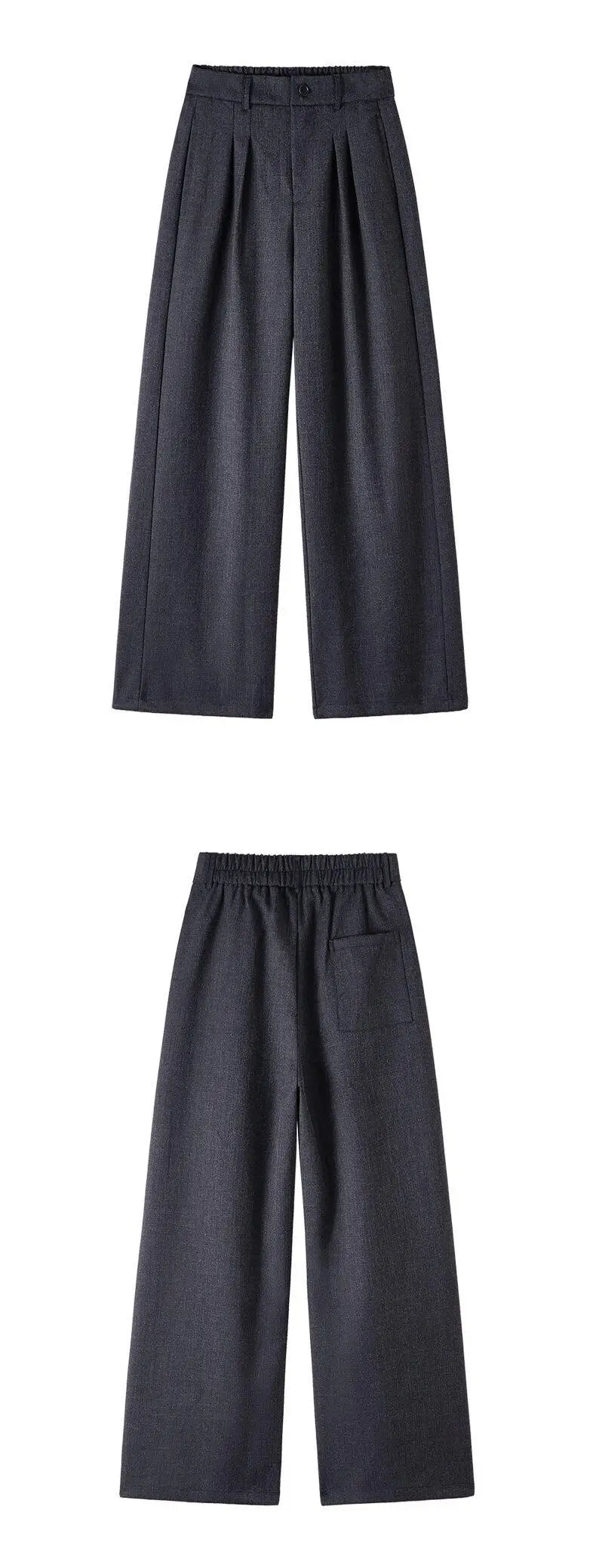 men loose casual korean streetwear fashion vintage straight wide leg suit pants trousers cityboy baggy pants unique default style 1724