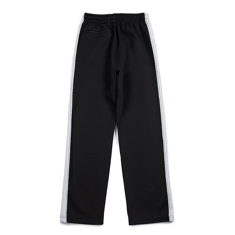 chaopai pattern embroidery loose casual pants side edge weaving straight leg pants men woman comfortable trousers relaxed fit trousers