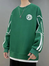 Y2K Vintage Letter Printed Pullovers Hoodies For Men Korean Fashion Ne
