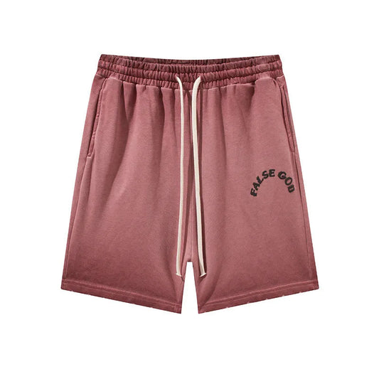 rainbowtouches brand summer men shorts gradient foam printing washing high street sport candy color casual comfortable boy pants relaxed fit shorts