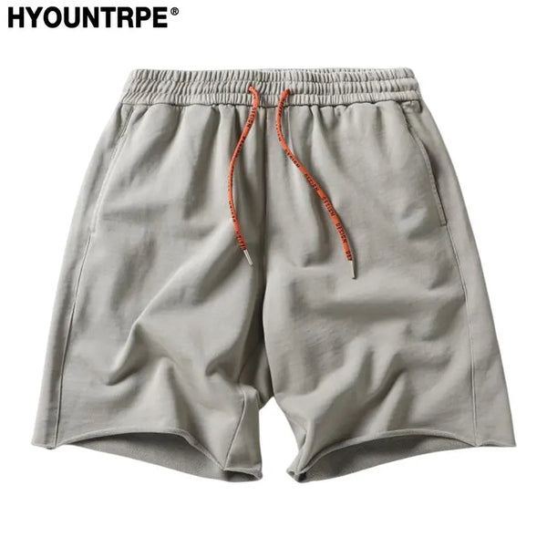 Mens Hip Hop Streetwear Harajuku Socid Color Tie Dyed Shorts Sweatpants Casual Cotton Shorts Jogger Shorts Summer Track Shorts