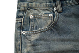 vintage men jeans blue baggy denim pants dirty washed retro loose straight jeans trousers unique jeans style 6003