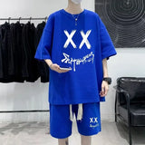 Cyberpunk Vintage print – Summer Man Tracksuit Korean Fashion Streetwear Hip Hop Rock