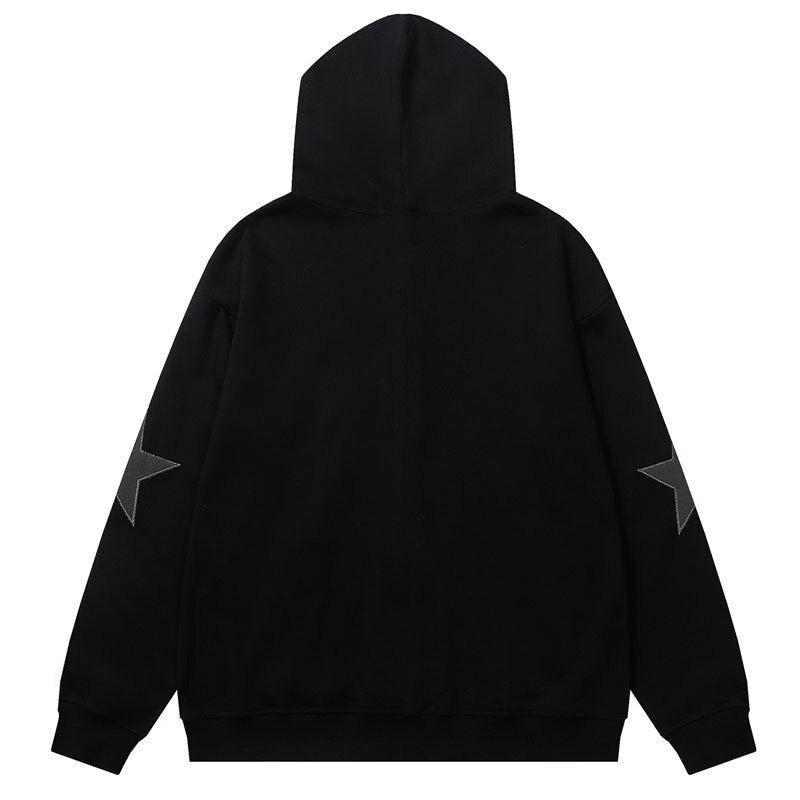 "Red Star" Graphic Unisex Streetwear Vintage Women Men Y2K Hoodie