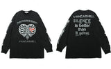 Skatercore Oversized shirt – Hip Hop Gothic Oversized T Shirts Streetwear Vintage Skull G