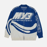 varsity knit sweater with retro streetwear styling for fall and winter outfits, ideal for men’s fashion and seasonal streetwe
