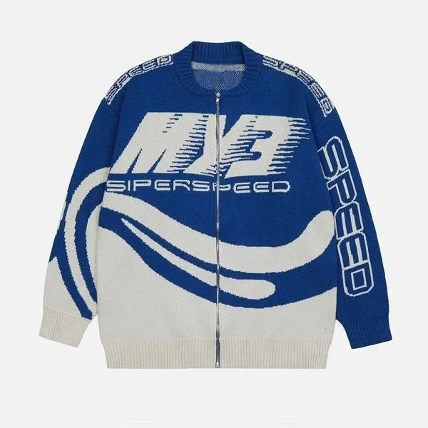 varsity knit sweater with retro streetwear styling for fall and winter outfits, ideal for men’s fashion and seasonal streetwe