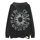 vaporwave aesthetic drop featuring fashion letter printed hoodie hip hop retro washed bottom ripped sweatshirt streetwear men hooded warm fleece loose tops hoodies