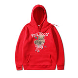 2022 Men Hip Hop Hoodie Sweatshirt Streetwear Bear Letter Shopping Car