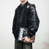 leather varsity jacket, cold weather layer, hip hop