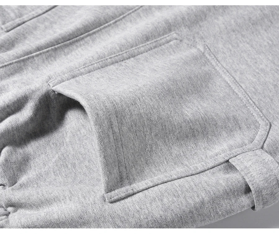 american streetwear gray flared sweatpant men double knee patch micro flare overalls harajuku casual patchwork sweat pants black unique joggers style 2968