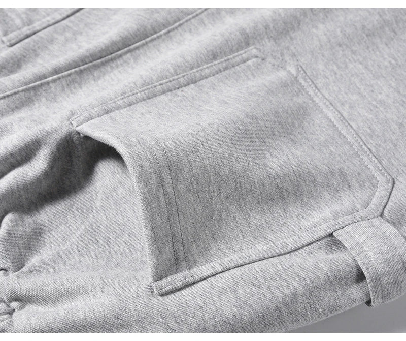 american streetwear gray flared sweatpant men double knee patch micro flare overalls harajuku casual patchwork sweat pants black unique joggers style 2968