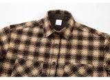 Mens Plaid Shirts New Fashion Single Breasted Hip Hop Loose Shirts Autumn Winter Casual Long Sleeve High Street Streetwear