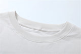 2024 Summer And Spring 123 Letter Print GYMGNO Graffiti Slogan Worn Retro Long Sleeve T Shirt Pullover Sweatshirt