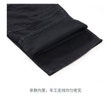 men american streetwear fashion loose casual hip hop wide leg black denim baggy jeans pants man y2k cargo jeans trousers unique cargo style 2330