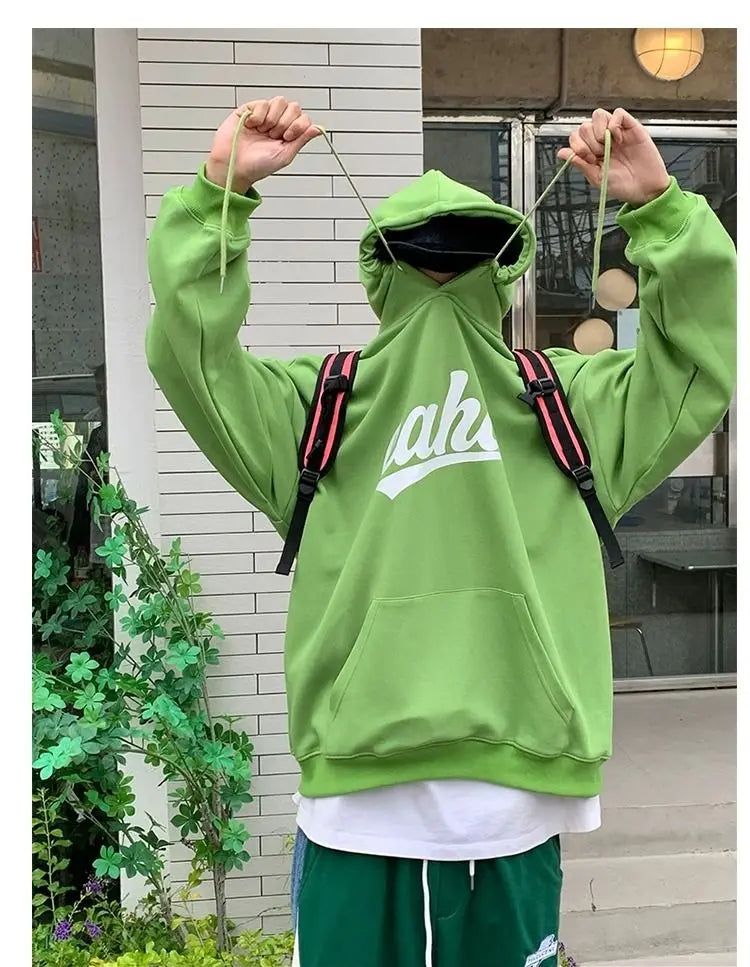 2024 New American Retro Ins Velvet Printed Hooded Sweatshirt Winter Warm Men and Women Personalized Y2K Street Hoodie Top