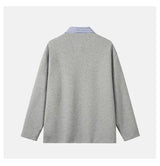 Anime Barcode glitch – Splice Stripe Collar Polo Shirts Men Streetwear Fashion Hip