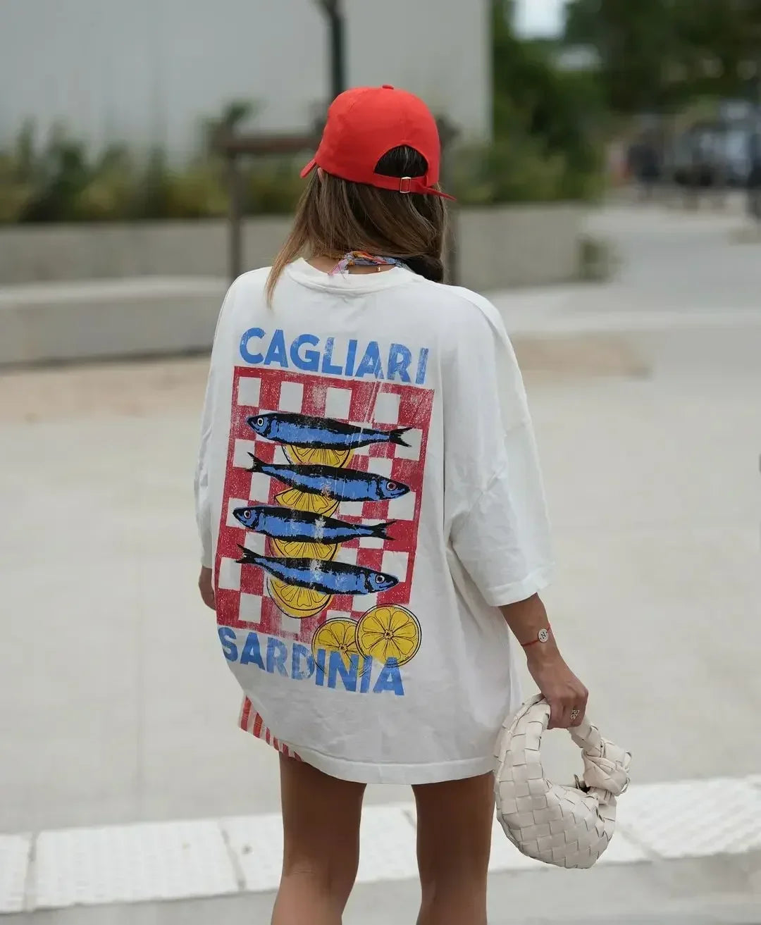 Streetwear Oversized Tee – Chrome Crown Vault Flame Design
