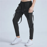 rainbowtouches pants brand mens high street multiple pockets design solid color tidal current overalls concise style baggy pant unique default style 1038