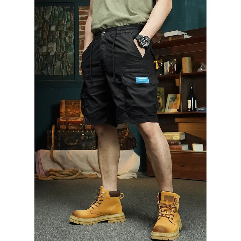 summer cargo shorts mens loose five pocket multi pocket outdoor motorcycle camouflage pants mens shorts unique cargo style 993