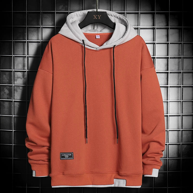 Men Hoodies Sweatshirt Casual Fashion Clothes Mens Korean Harajuku Hip