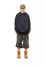 New Plaid Color Blocked Sweatshirt Jacket Mens Cotton High Street Japa