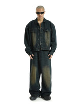 mens high street oversize pants casual harajuku retro washed zipper straight trousers hip hop fashion streetwear baggy joggers unique joggers style 2005
