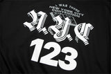 24ss RR123 Brand Fashion Letter Print Black Cotton Cardigan Hooded Sweatshirt High-Street Casual Zipper Hoodie For Winter