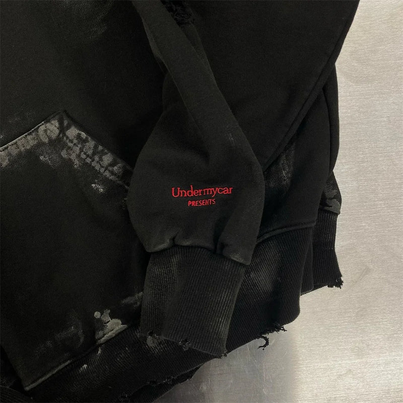 graphic fire pullover hoodie with premium fabric, trending 2025 fashion for layered outfits, men’s streetwear clothing piece