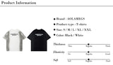 Gothic Vintage print – Men Y2K T Shirts Street Hip Hop Gradient Tshirt Retro Washed