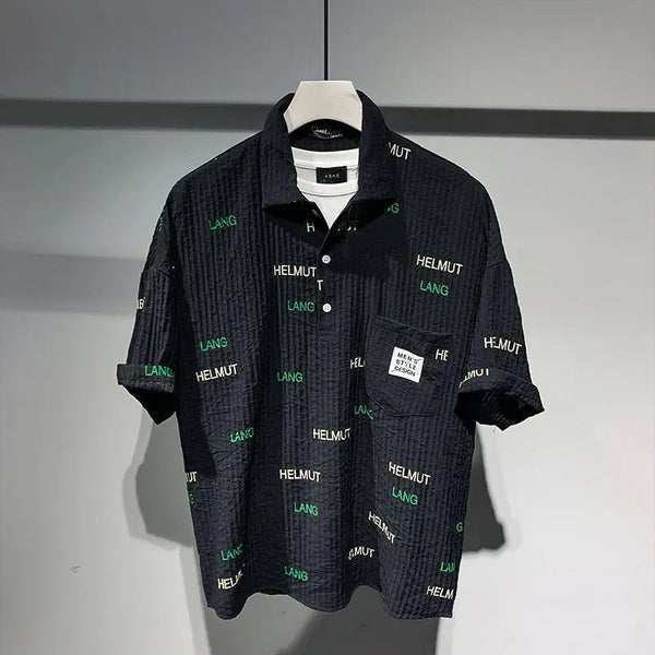 Y2k Aesthetic piece – Summer Short Sleeved T Shirt New Short Sleeved Shirt Mens Fa