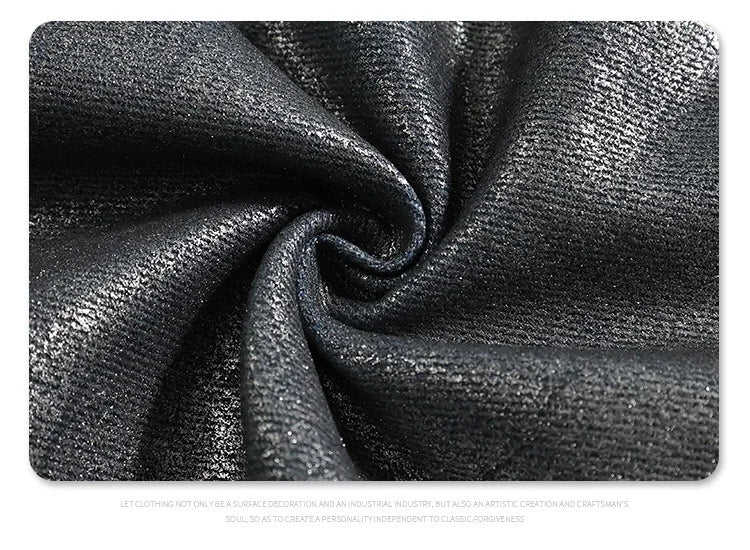 Autumn/winter 2024 loose wash jeans with silver coating