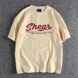 Gothic Vintage print – Summer Short Sleeved Mens T Shirt Trend Letter Printing Geom