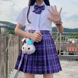 Jk Uniforms Gyaru School Uniform for Girl Student Pleated Skirt Uniform Set Women Short Sleeve Bow Tie Seifuku Japanese Style