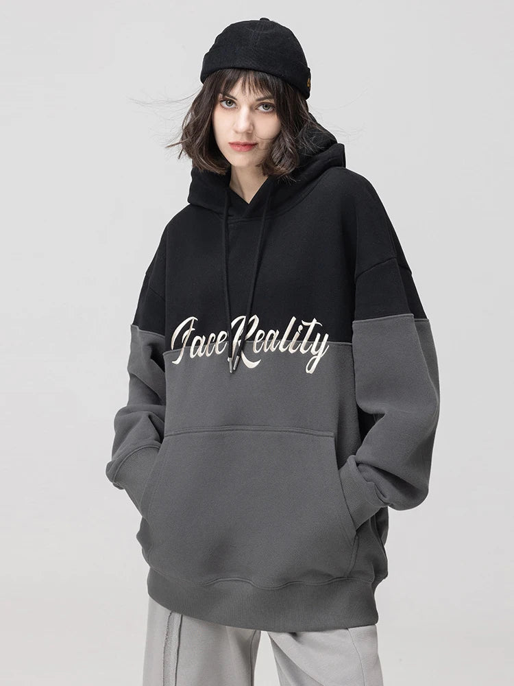 gothic chrome print featuring rainbowtouches hoodies men unisex high street fashion vintage hip hop patchwork hoodie street wear unisex winter mens hoodie