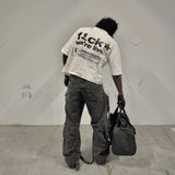 Y2K Trapcore T-Shirt – Money Bag Flame Print Urban Style