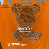 Cyberpunk Melting smiley – High Texture 2023 New Mens Fashion Letter Printed Bear Rhine