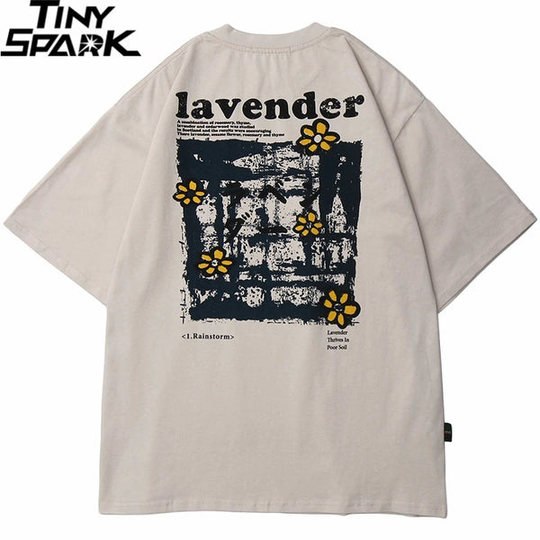 Harajuku Vintage t-shirt – 2023 Men Hip Hop T Shirt Streetwear Harajuku Floral T Shirt