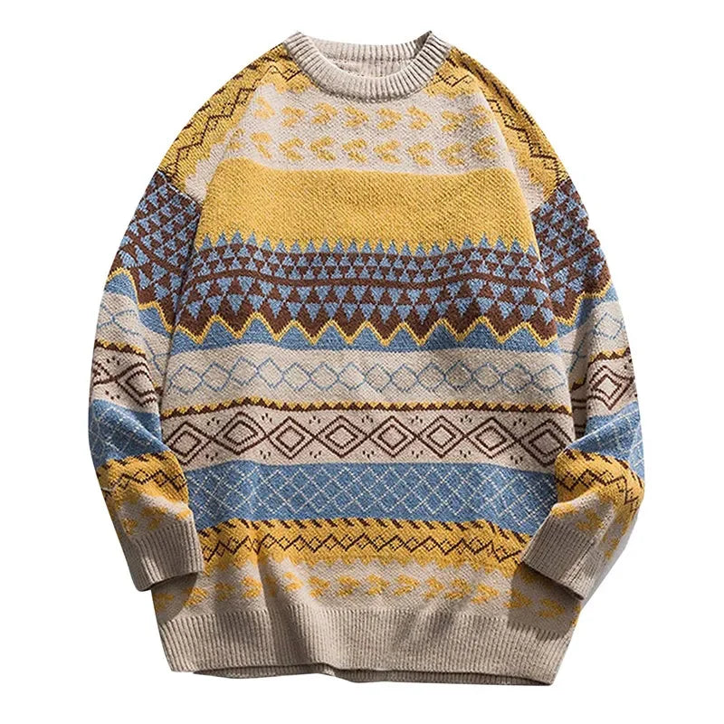 y2k flame knit sweater in soft cotton blend for fashion-forward fall wardrobes, ideal for men’s fashion and seasonal streetwe