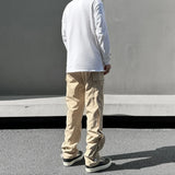 fashion casual hip hop joggers side button trousers elastic waist drawstring track sweatpants new cargo streetwear mens pants unique joggers style 4770