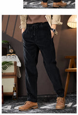 men american retro casual pure cotton corduroy pants japanese streetwear amikaji fashion straight cargo pant trouser unique cargo style 2001