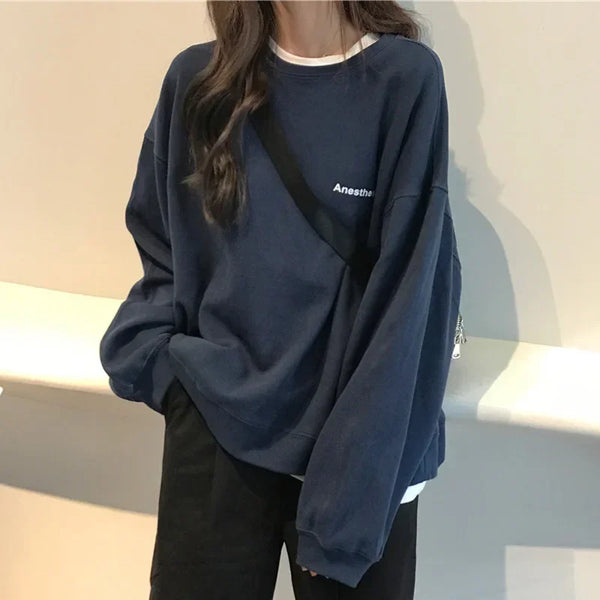 Sweatshirt For Women Y2K Hoodies Autumn Tops 2023 Woman Clothing Korea