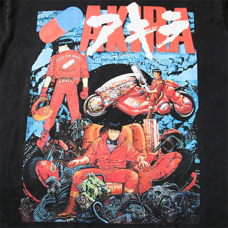 Harajuku graphic tee featuring summer vintage retro anime print high street hip pop cotton washed tops t shirt