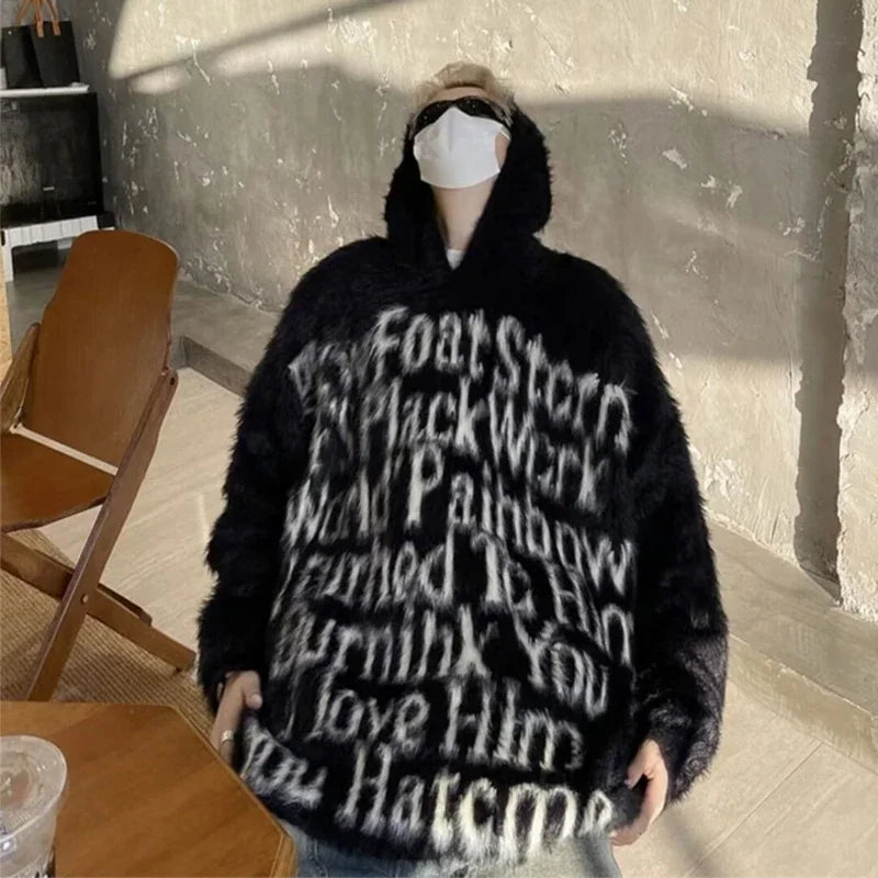 Futuristic cyber hoodie with reflective details