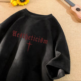 Gothic Broken heart – American Summer Trendy Men And Women Loose Personality Lette
