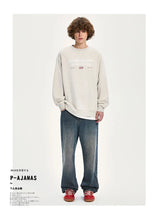 American Ins Personalized Hip-hop Heavy Cotton Round Neck Autumn Winter Sweatshirts for Men and Women Y2K Loose Thickened Tops