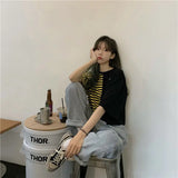 Trapwear Anime panel – Short Sleeved T Shirt Women 2024 New Summer Design White Spl