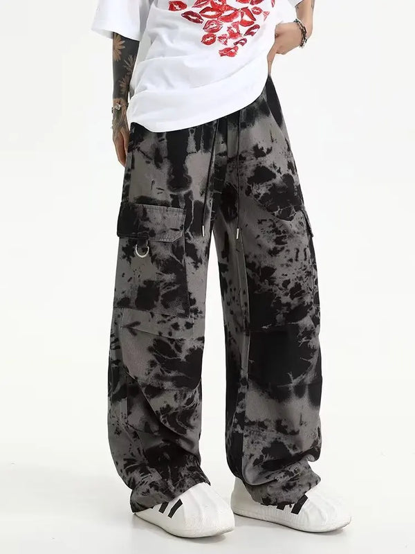 y2k american retro sweatpants design stripes loose hip hop casual versatile trousers casual sports style pants man sweatpant casual joggers
