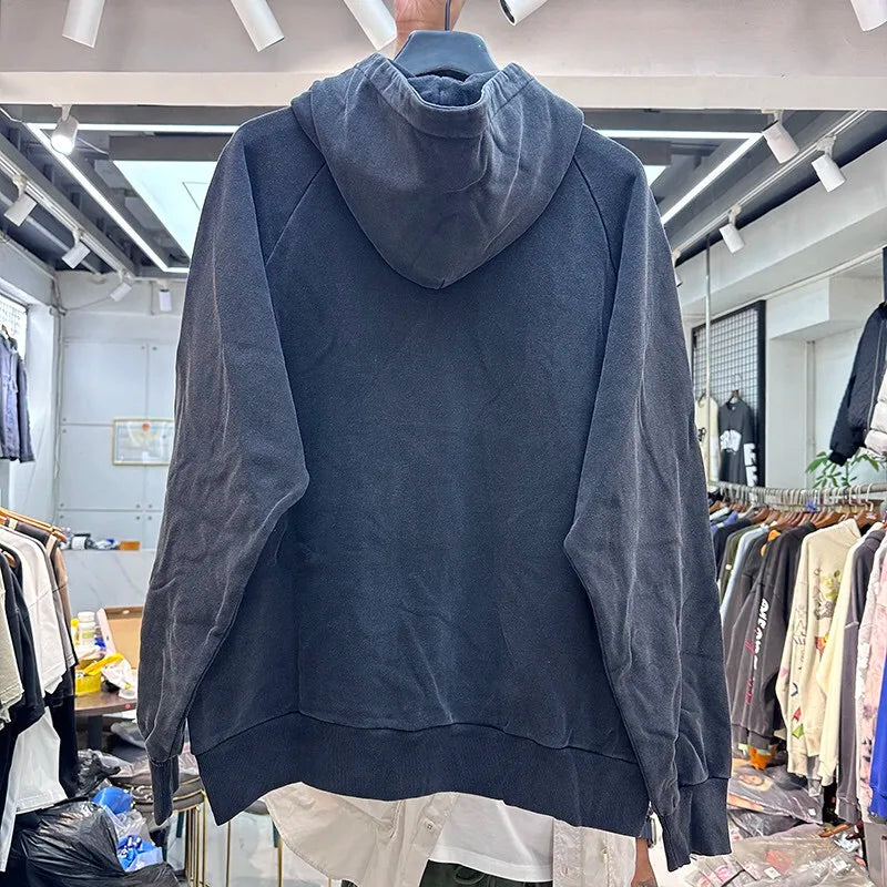 Urban Y2K hoodie with bold metallic reflective details